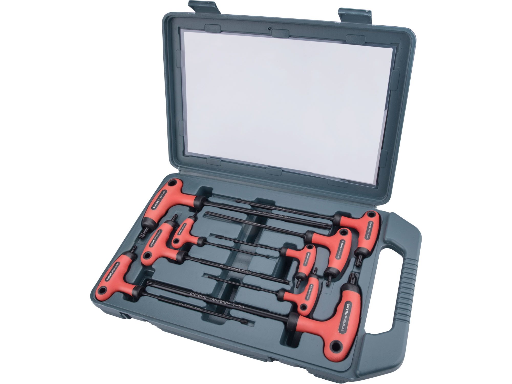 T-klíče TORX, sada 9ks, T10-50