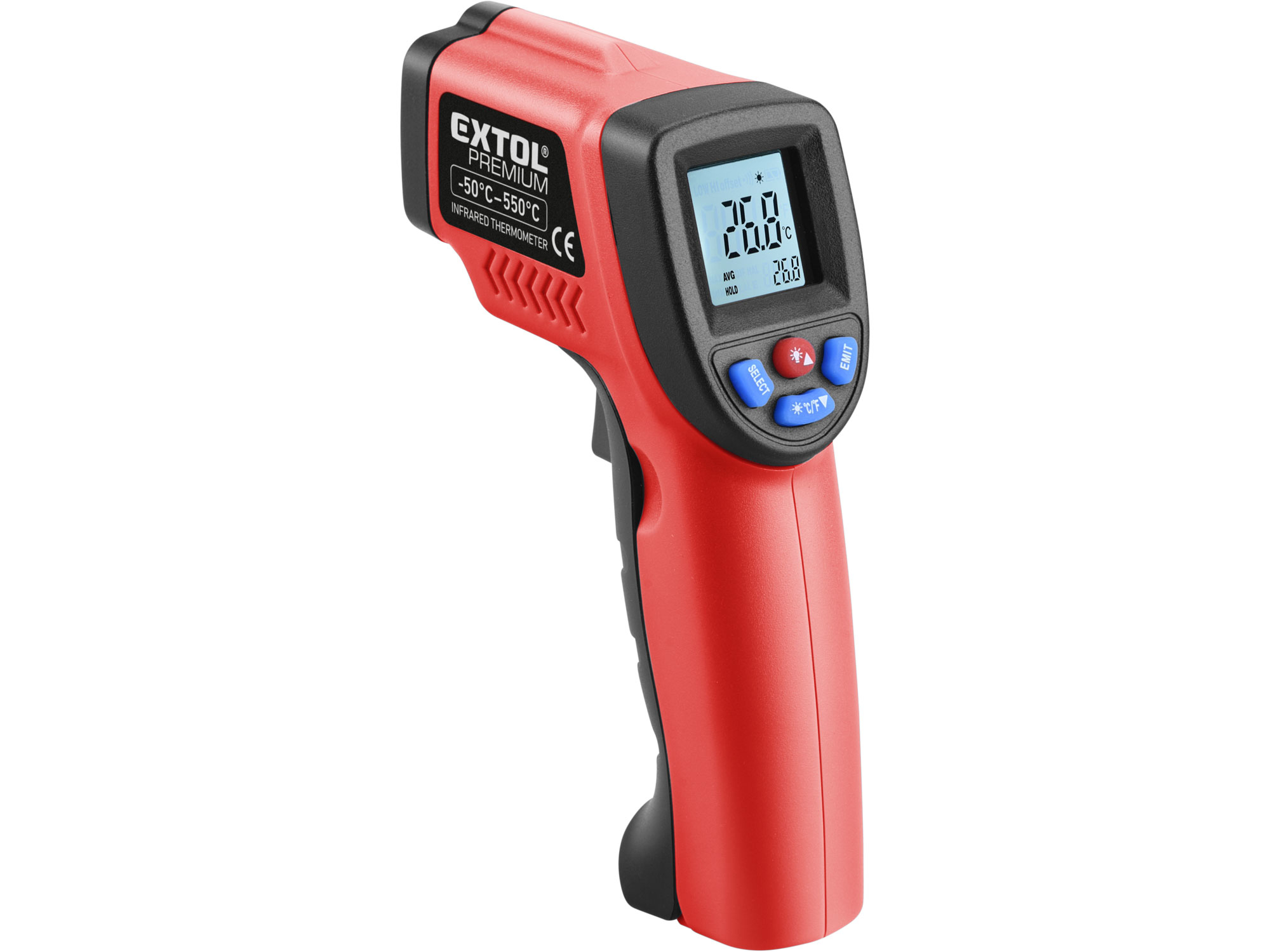 teploměr bezkontatktní IR průmyslový, -50°až 550°C, -50°až 550°C