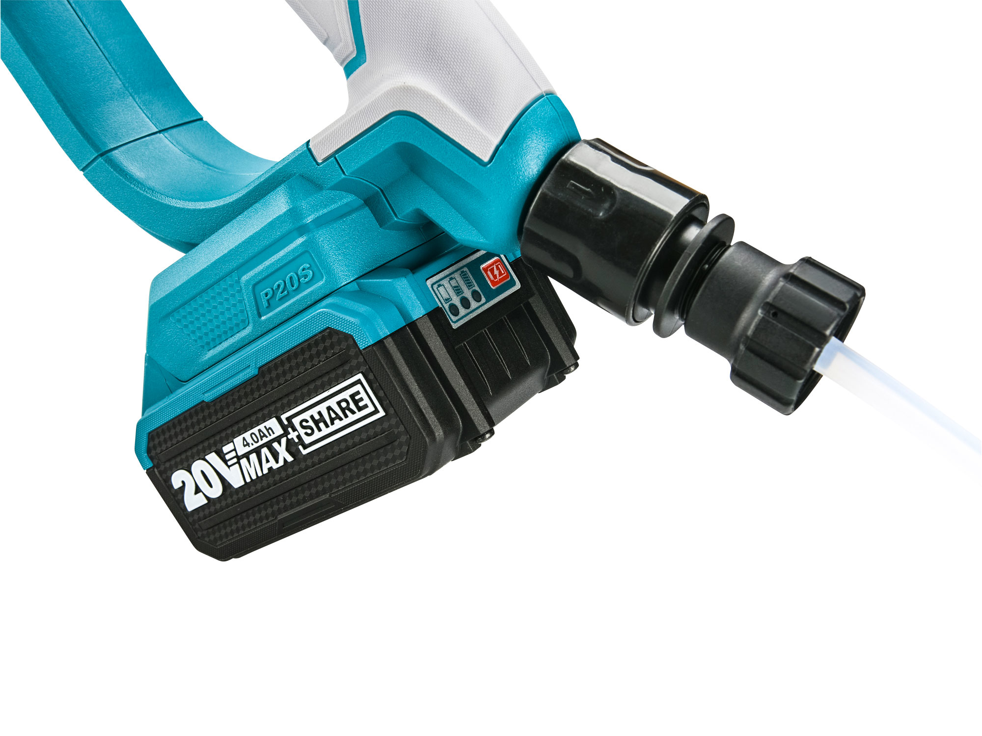 Tlaková myčka AKU 20V Li-ion, nabíječka a baterie (1x 4000mAh)