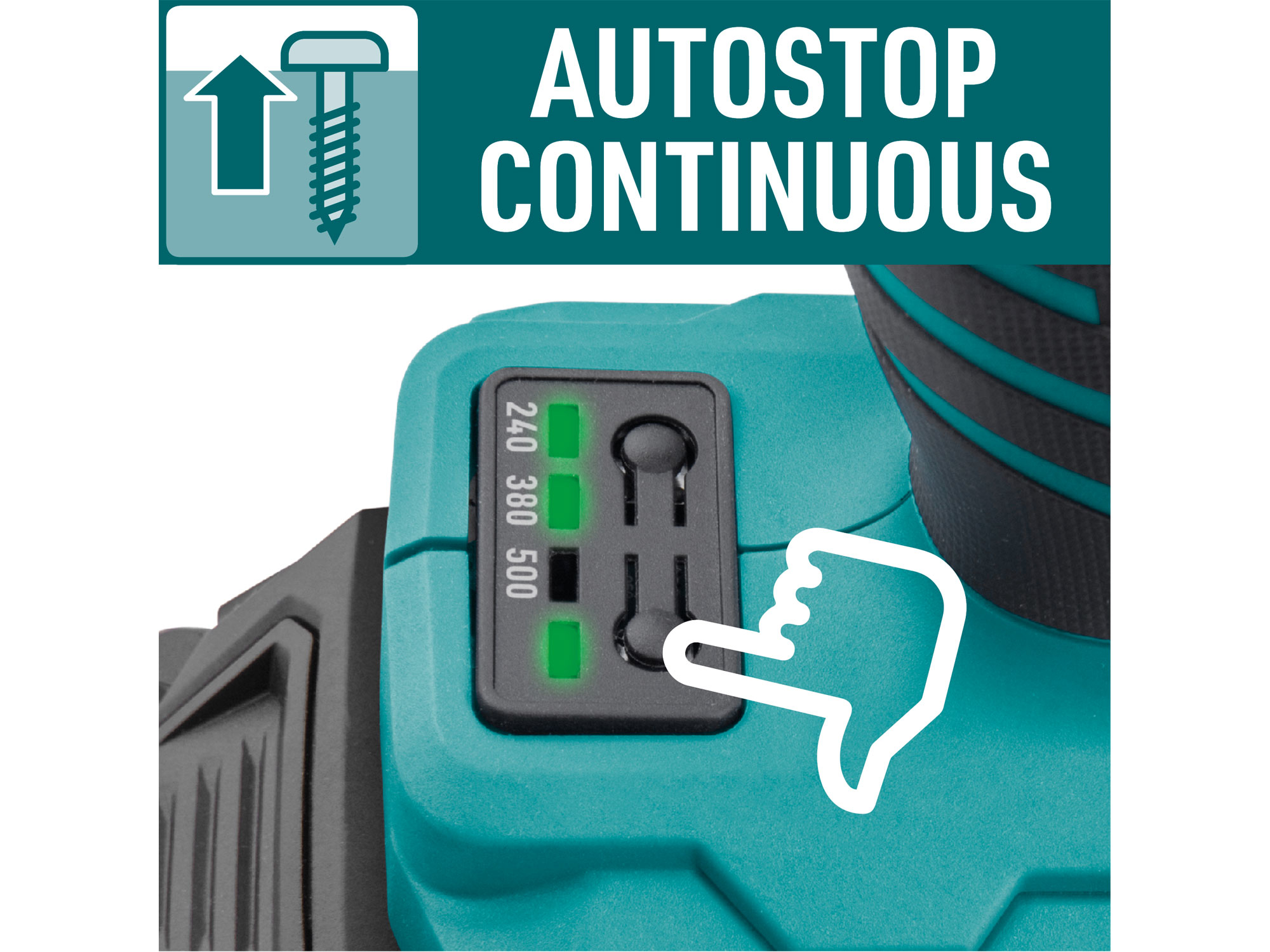 utahovák rázový 1/2" aku SHARE20V, 500Nm, BRUSHLESS, bez baterie a nabíječky