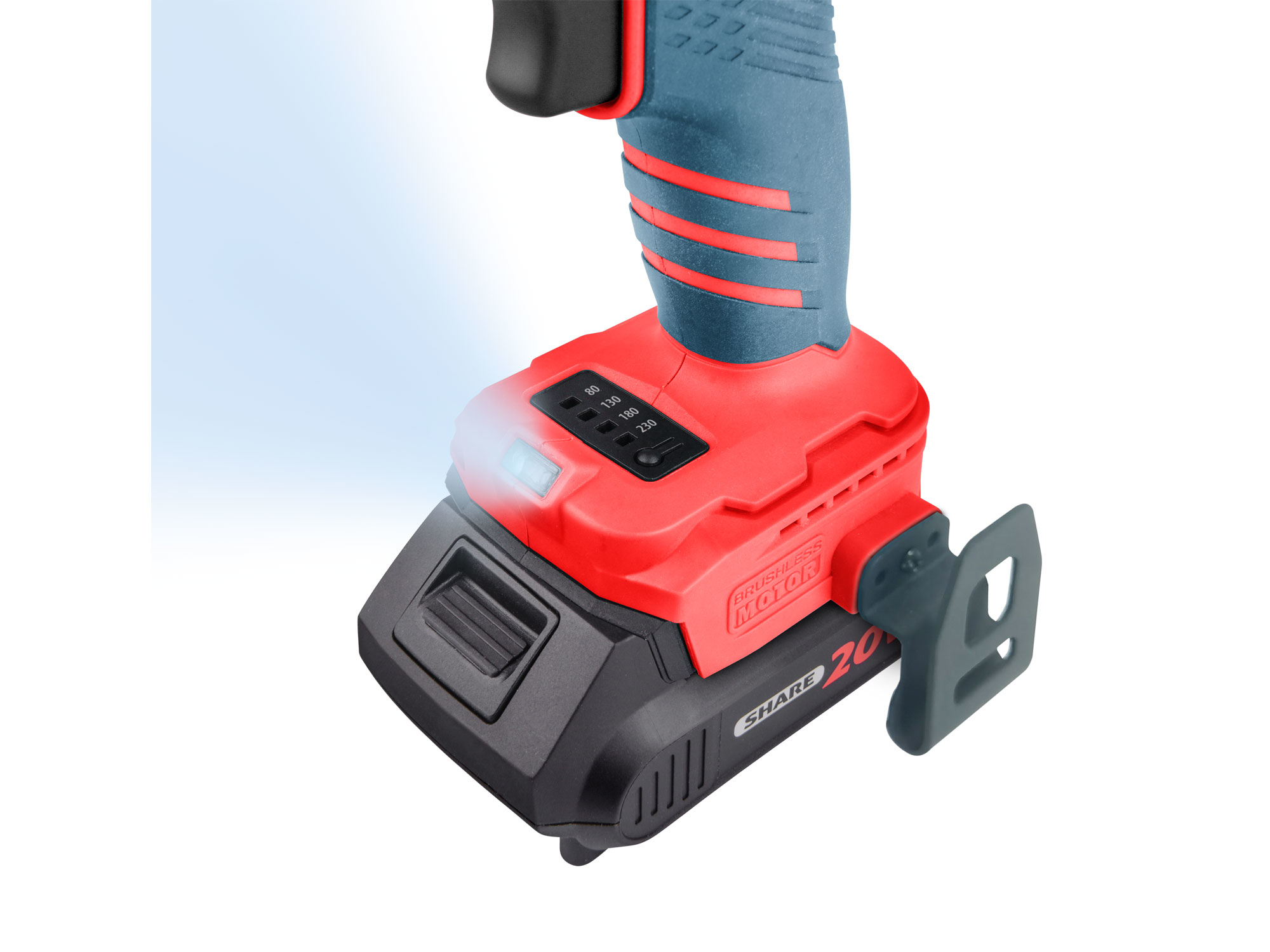 utahovák rázový 1/4" aku SHARE20V, BRUSHLESS, 2Ah