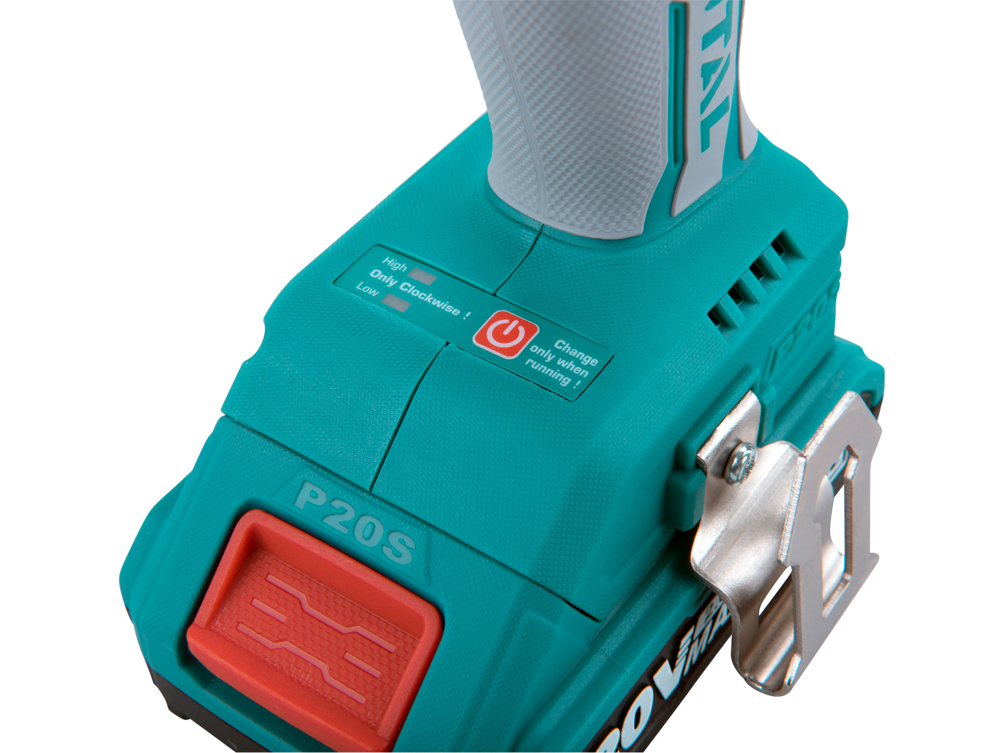 utahovák rázový AKU 1/2', brushless, 20V Li-ion (2x), 2000mAh, industrial