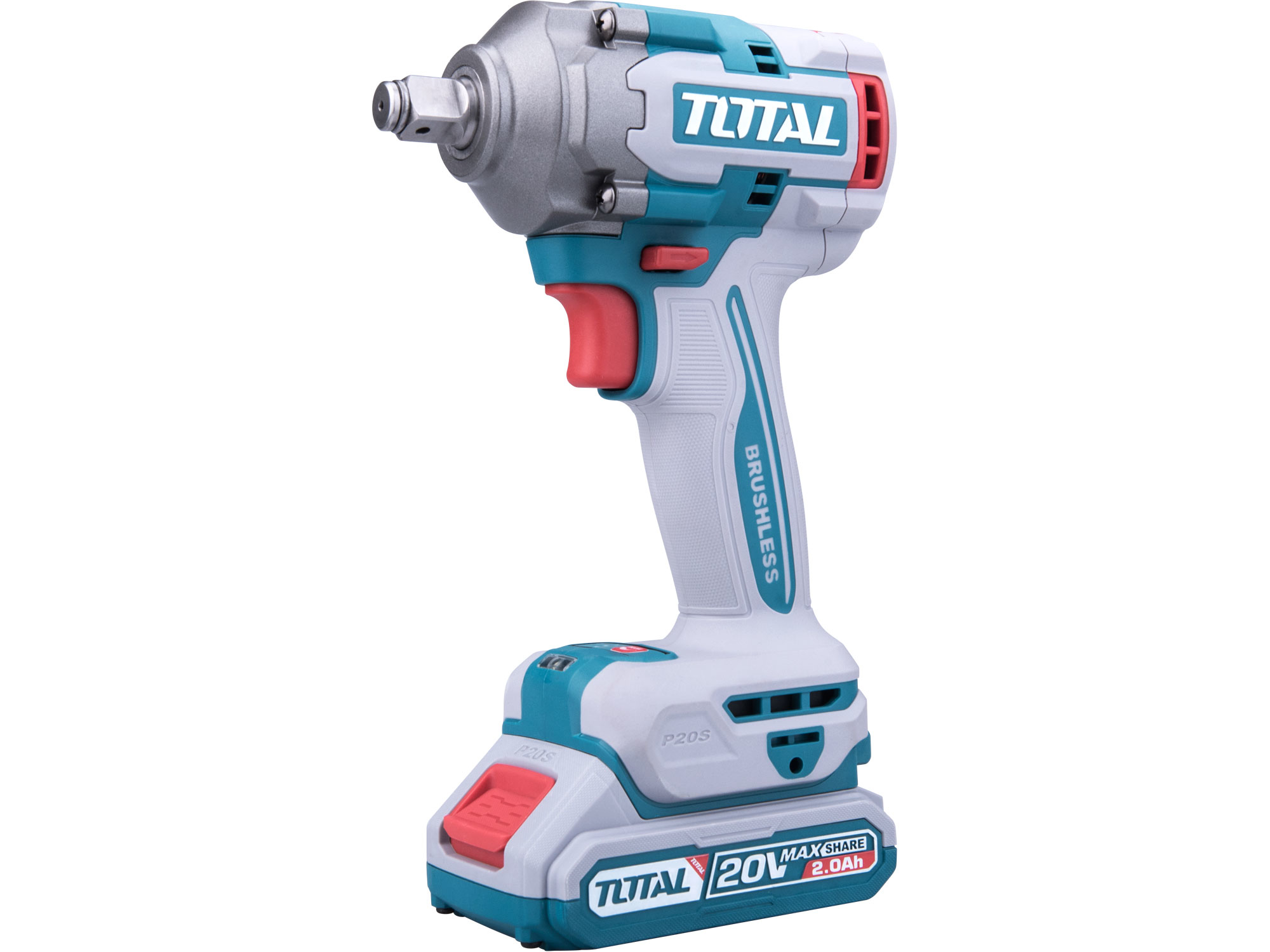 Utahovák rázový AKU 1/2', brushless, 400Nm, 20 V Li-ion  (2x), industrial