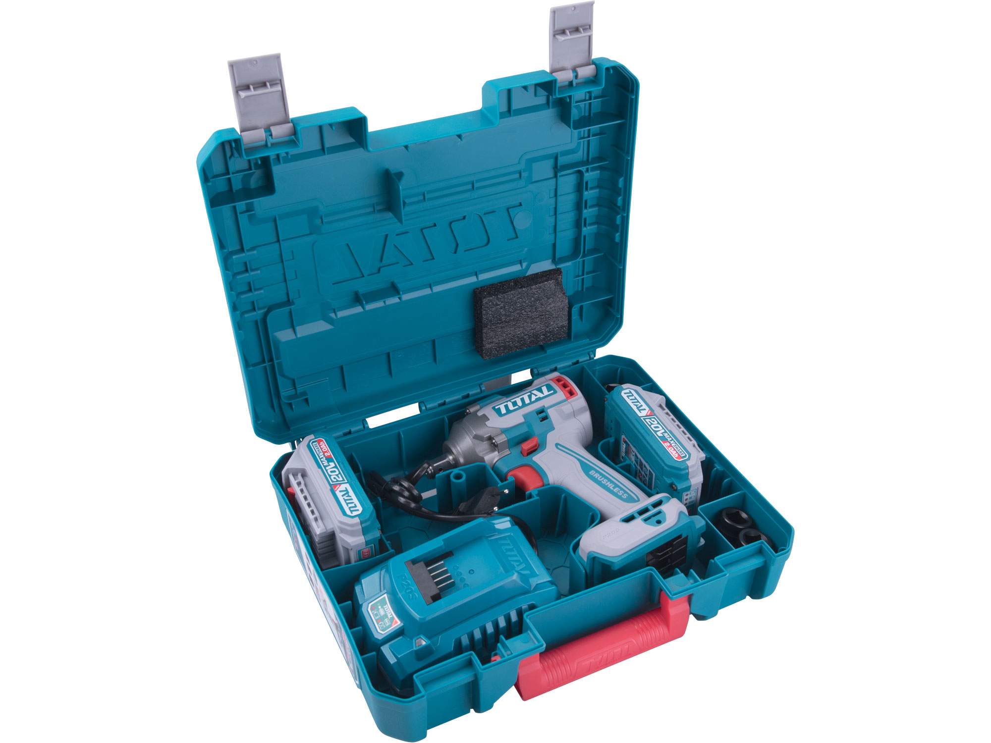 Utahovák rázový AKU 1/2', brushless, 400Nm, 20 V Li-ion  (2x), industrial