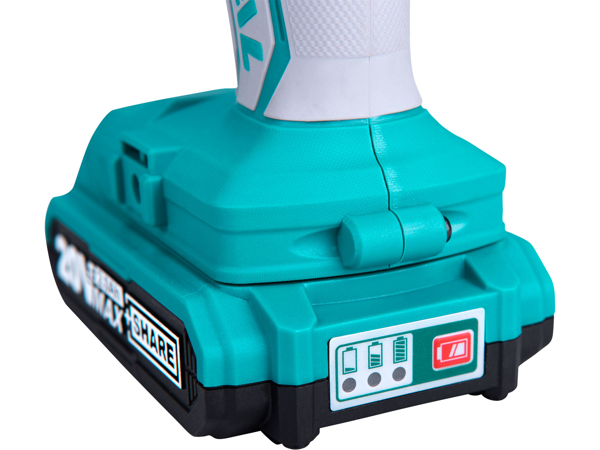 vrtací šroubovák aku s příklepem, 20V Li-ion (2x), 2000mAh, v tašce, sada 50ks