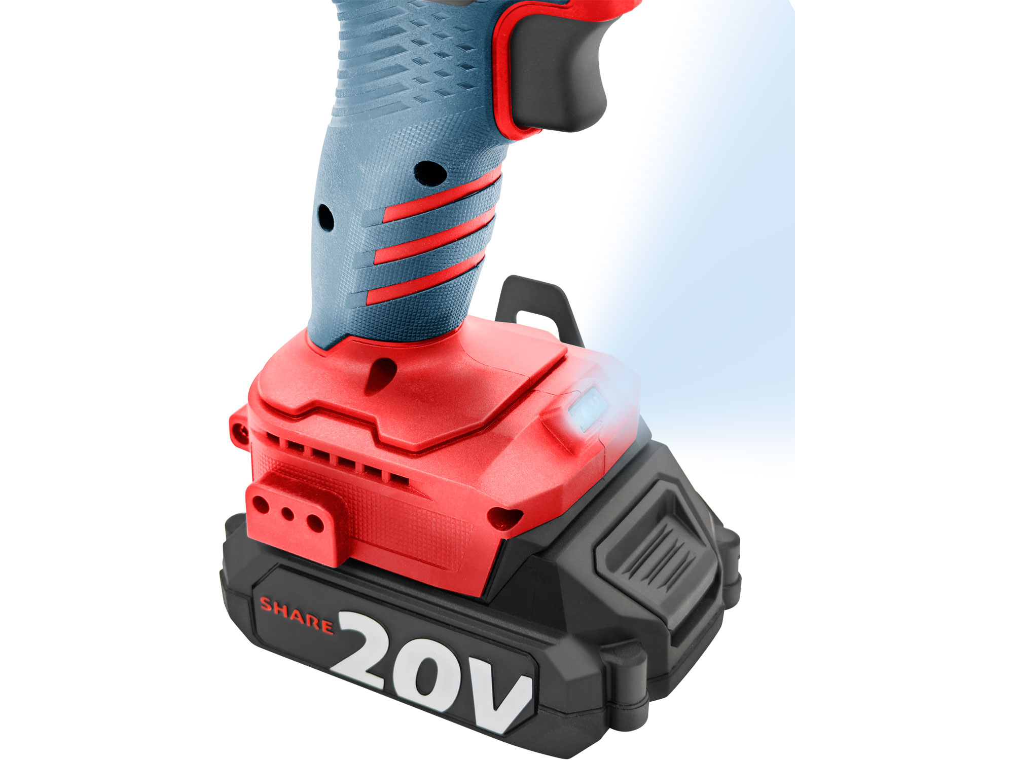 vrtací šroubovák aku s příklepem SHARE20V, BRUSHLESS, 2Ah