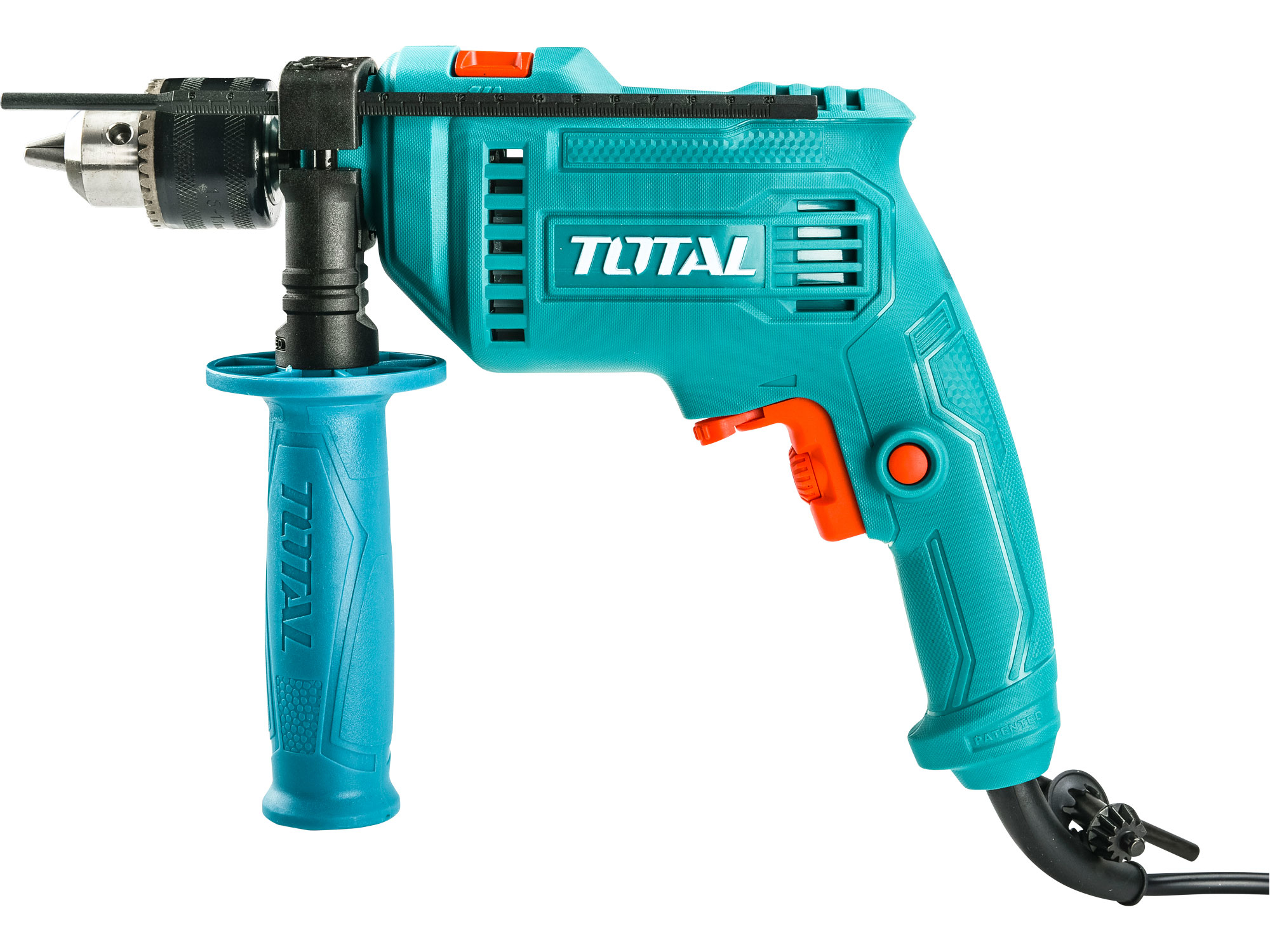 Vrtačka s příklepem a nářadím, 680W, 115ks