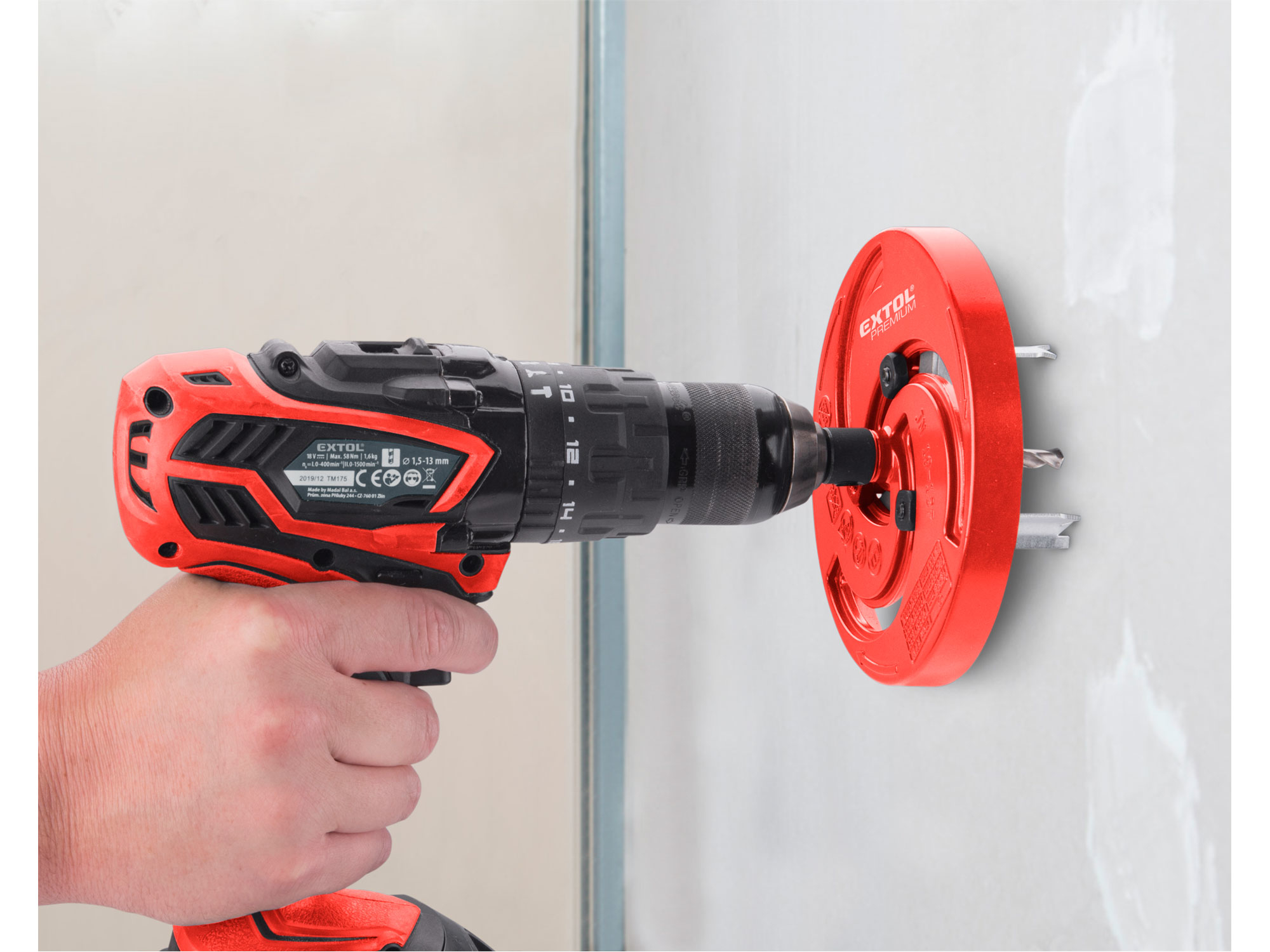 vrták/korunka vykružovací nastavitelná, O19-127mm, stopka O9mm