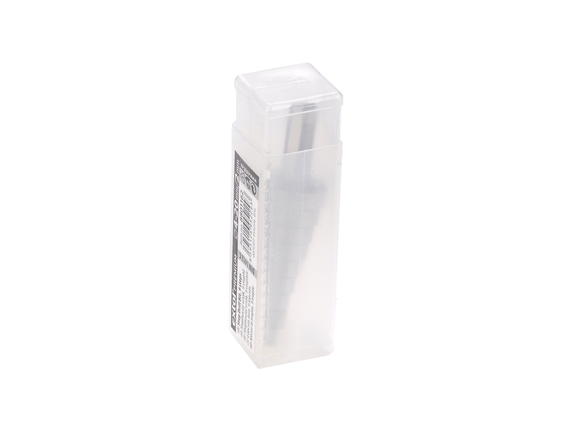 Vrták stupňovitý, O 6-39mm/po 3mm, HSS-M2 EXTOL PREMUIM