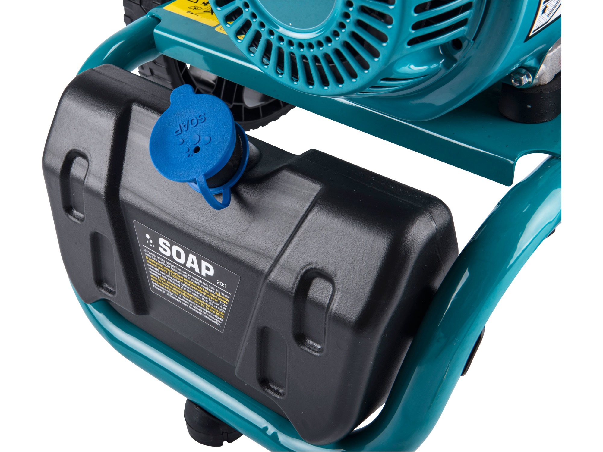 vysokotlaký motorový čistič se šamponovačem, 186bar