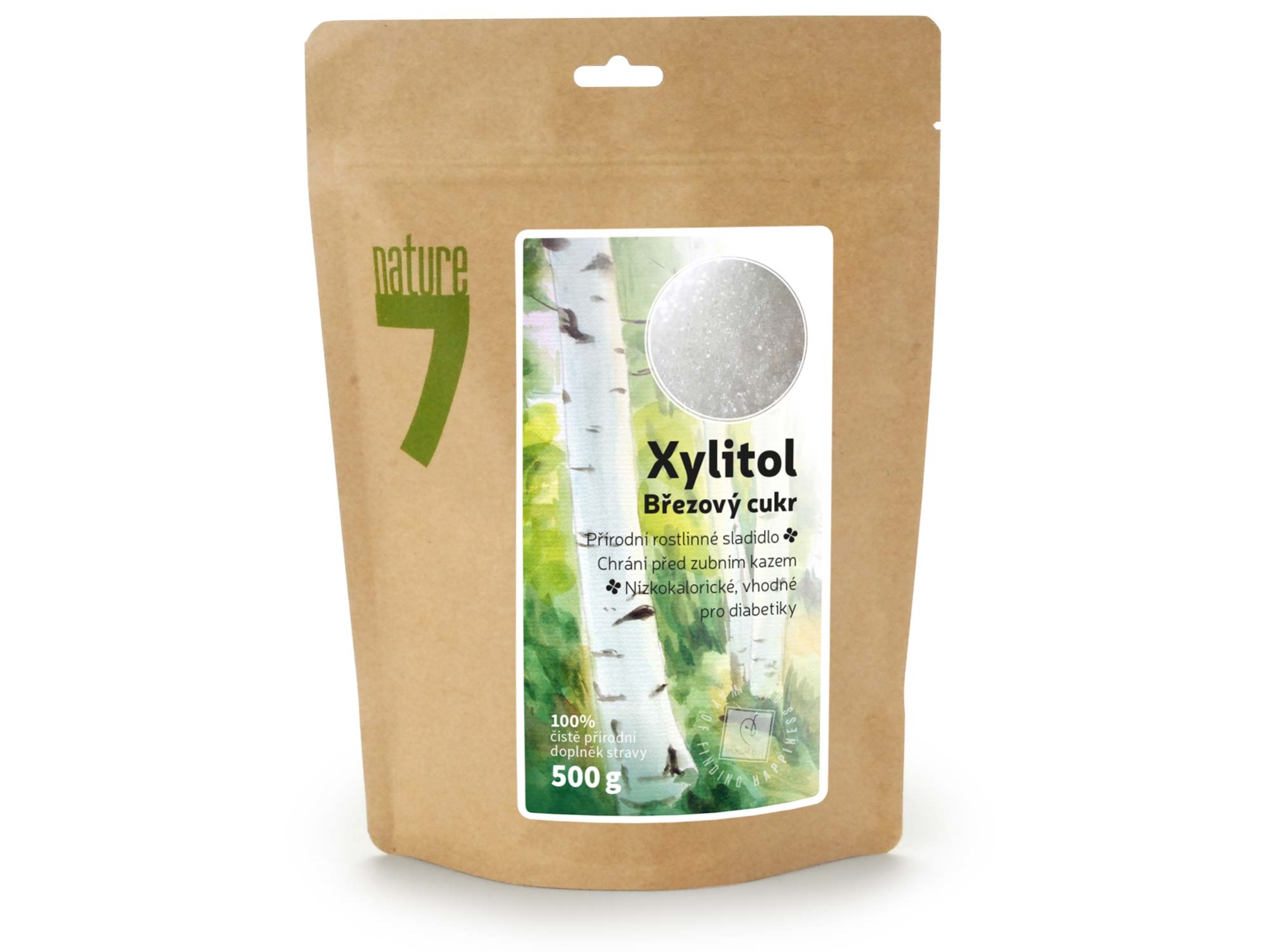 xylitol cukr, 500g jemná krupice - Nature7