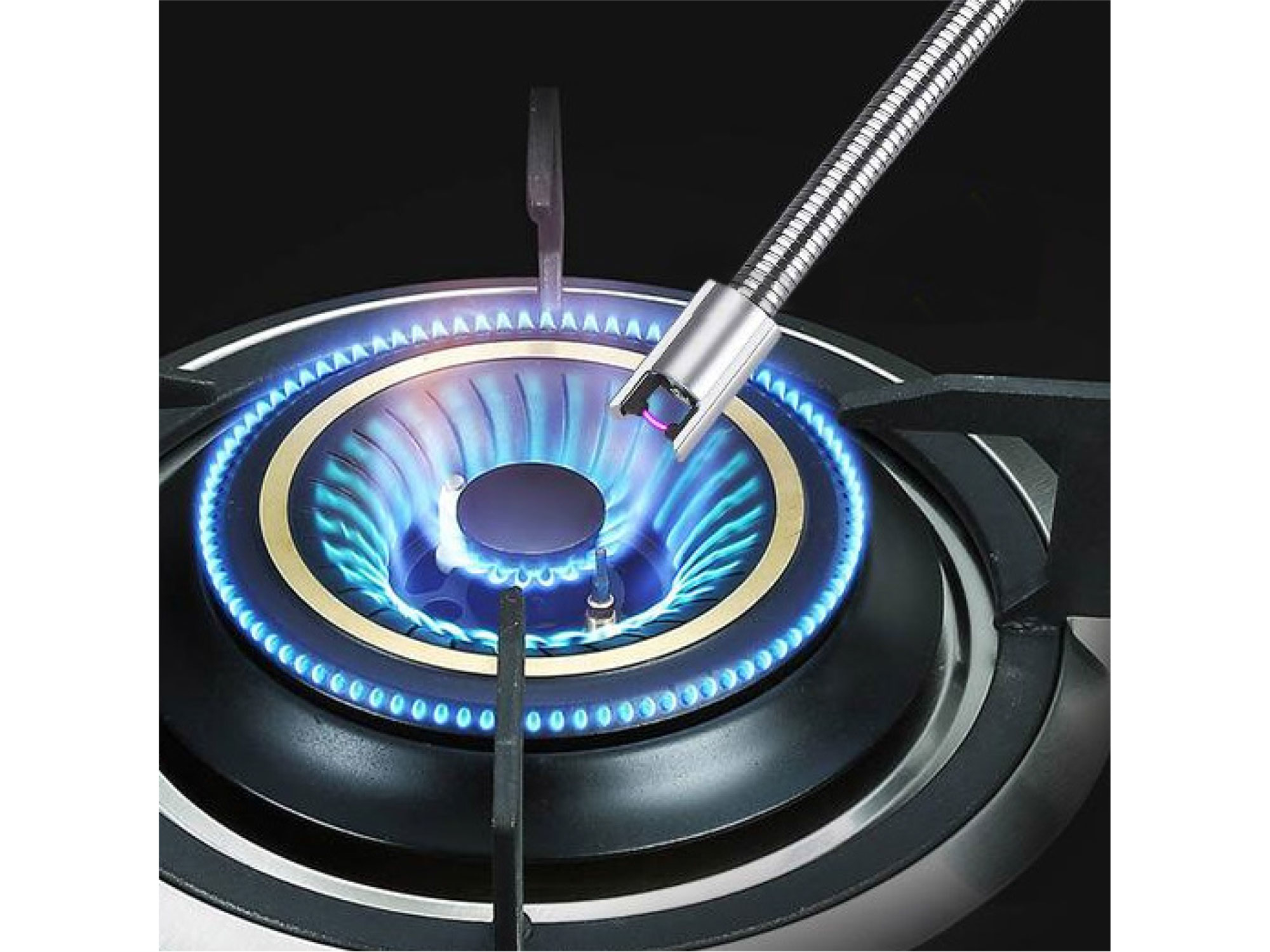 zapalovač plazmový s tvarovatelným krkem a s USB nabíjením,, délka 26cm