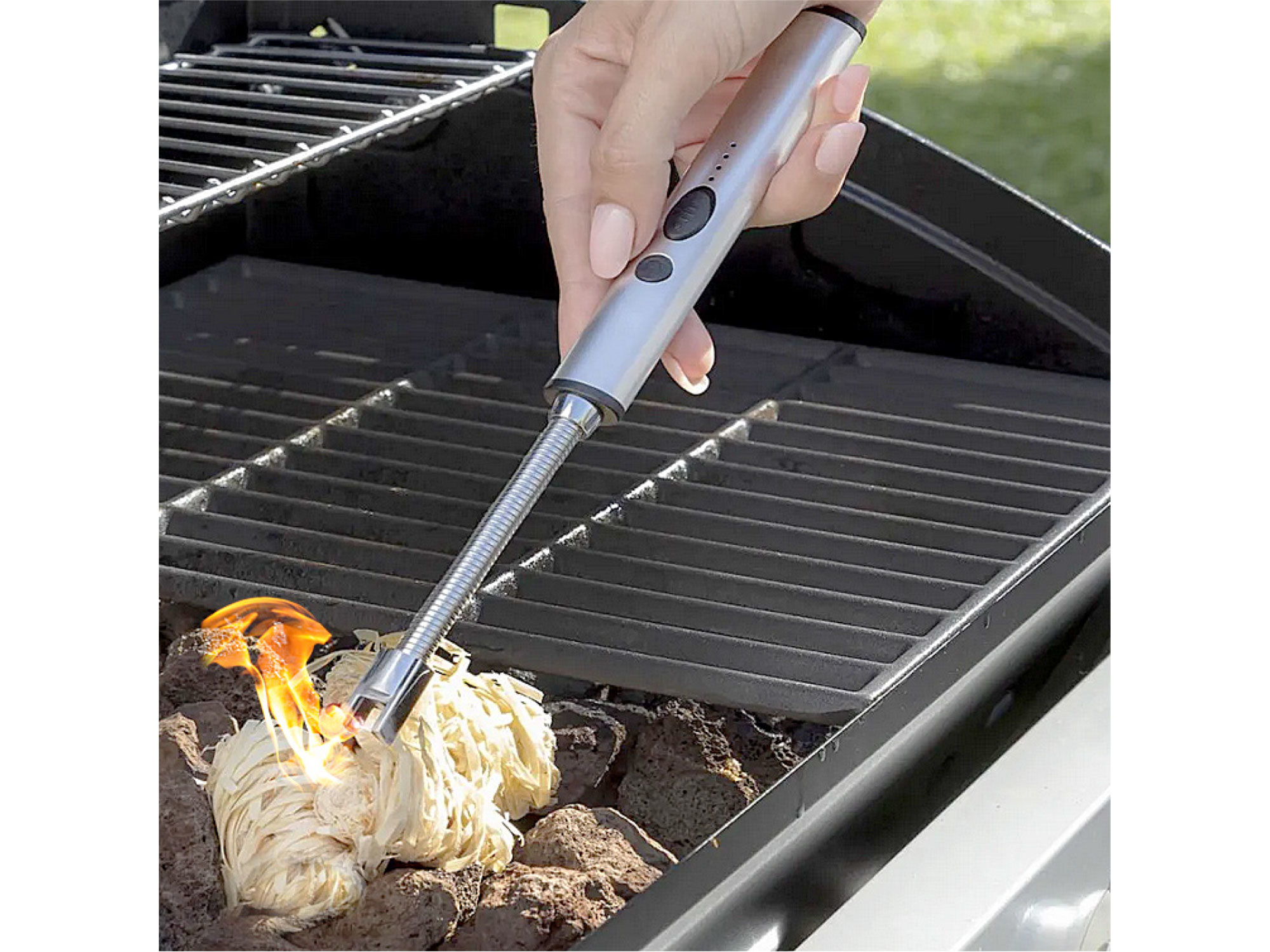 zapalovač plazmový s tvarovatelným krkem a s USB nabíjením,, délka 26cm