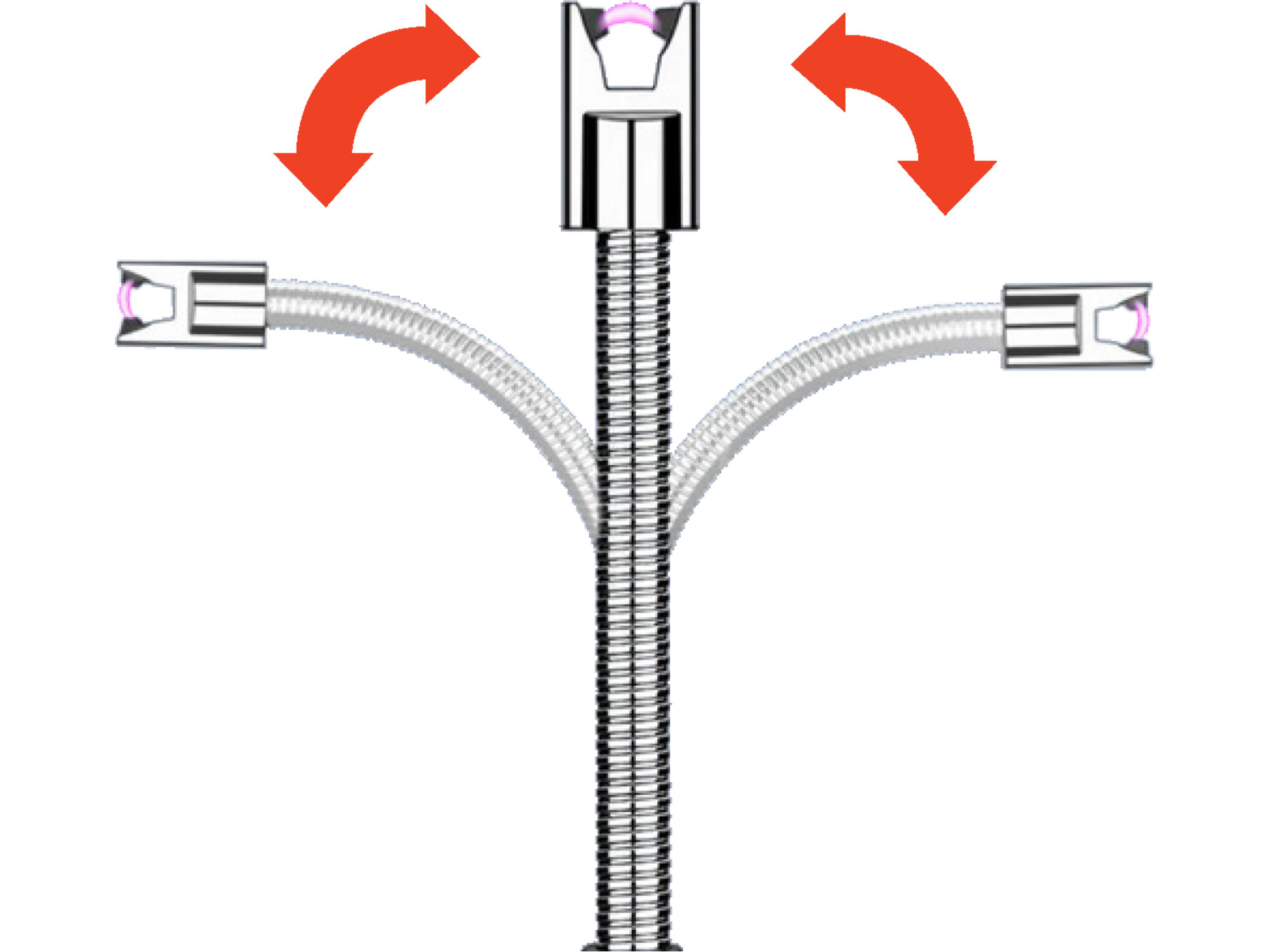 zapalovač plazmový s tvarovatelným krkem a s USB nabíjením,, délka 26cm