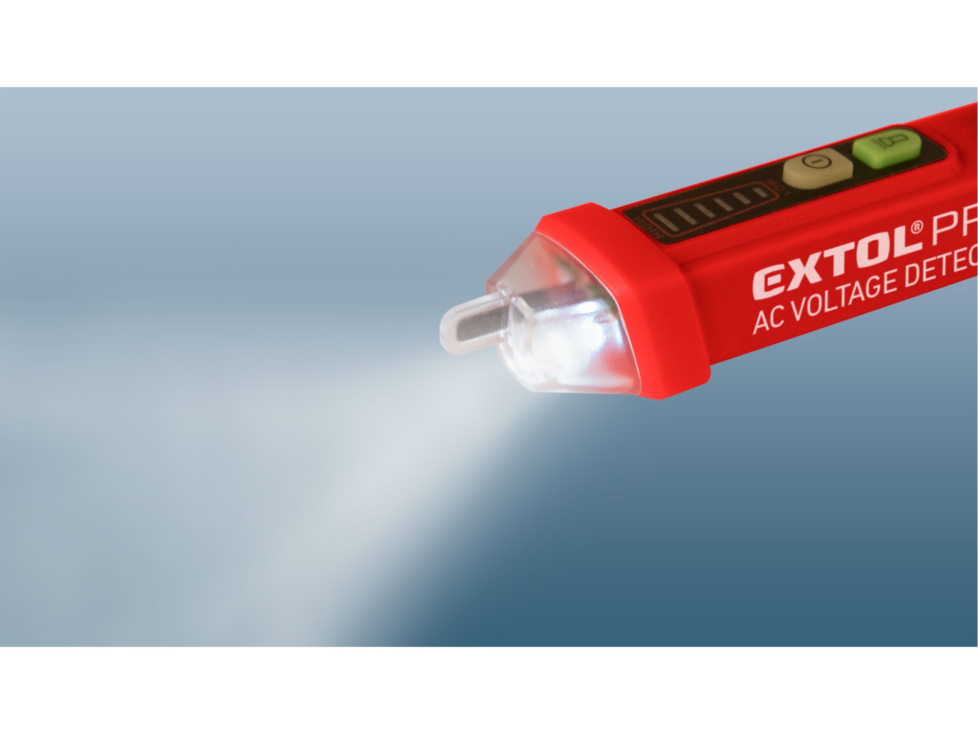EXTOL Premium zkoušečka napětí 12-1000V, bezkontaktní