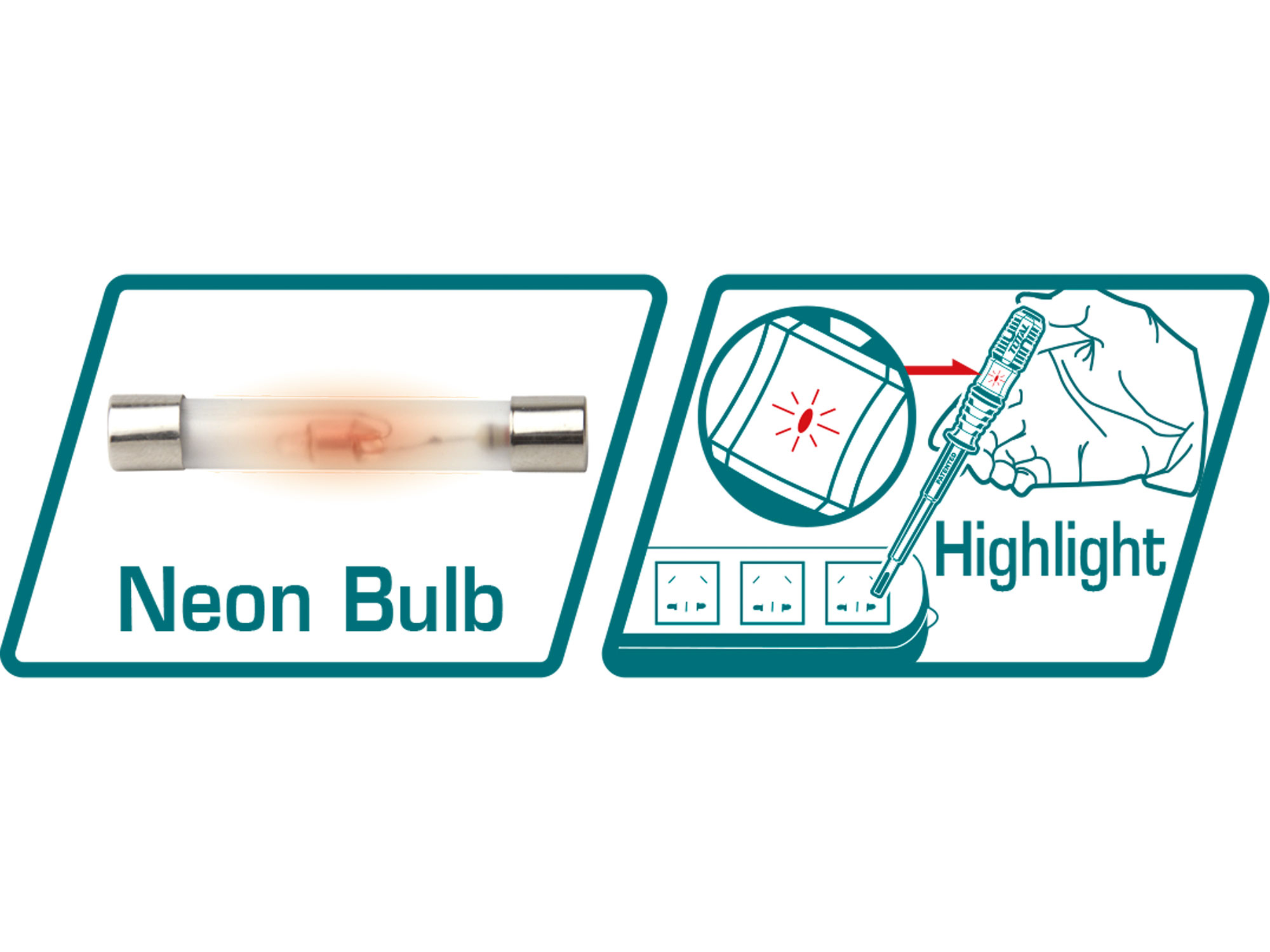 Zkoušečka napětí, 190mm, 100-500V