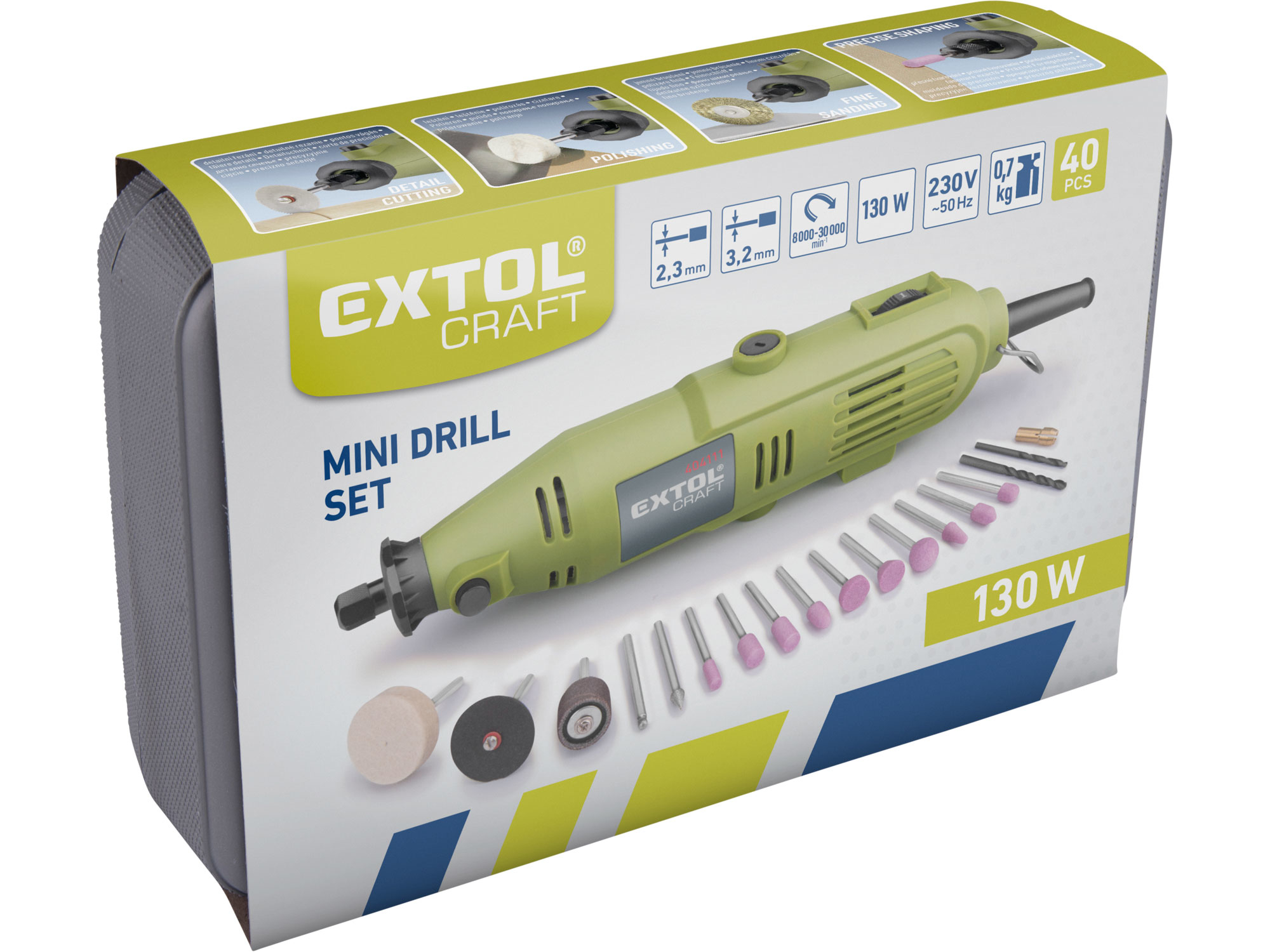 ZRUŠENO! Nahrazeno výrobkem 404112, bruska přímá, 130W