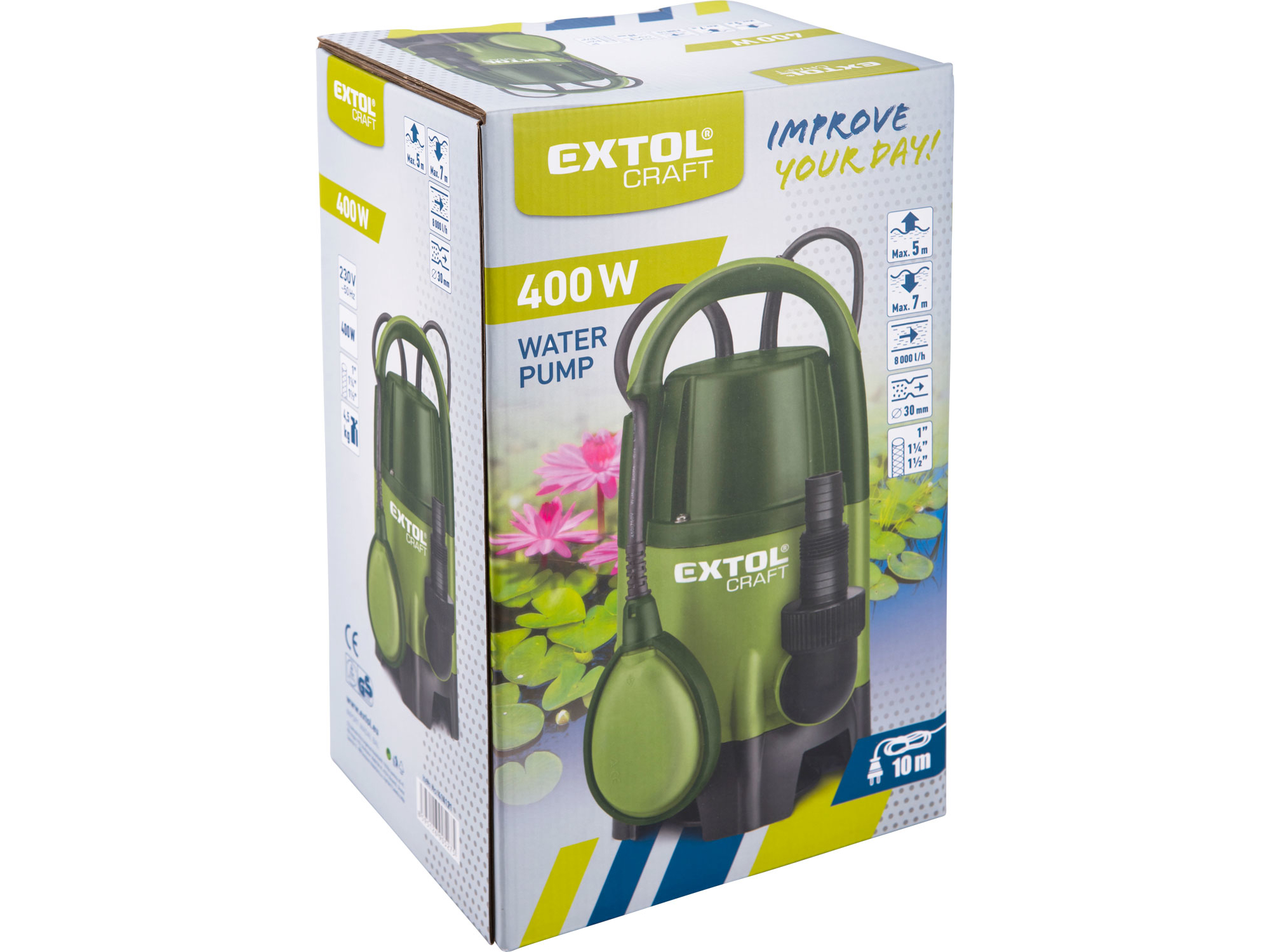 ZRUŠENO! Nahrazeno výrobkem 414123 čerpadlo ponorné, 400W, 8000l/h