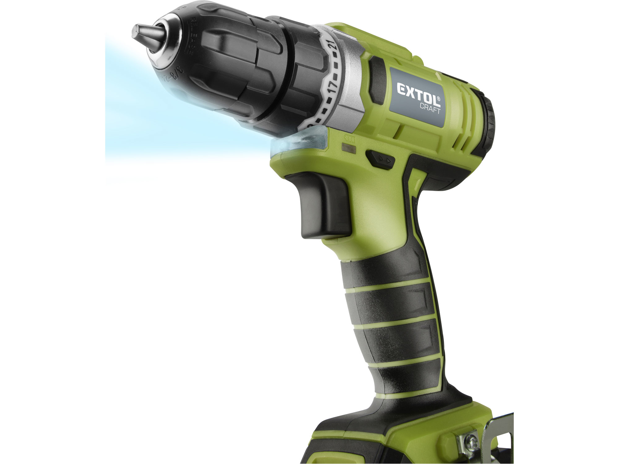 ZRUŠENO! Nahrazeno výrobkem 422801 vrtací šroubovák aku 12V Li-ion s nářadím, sada 46ks