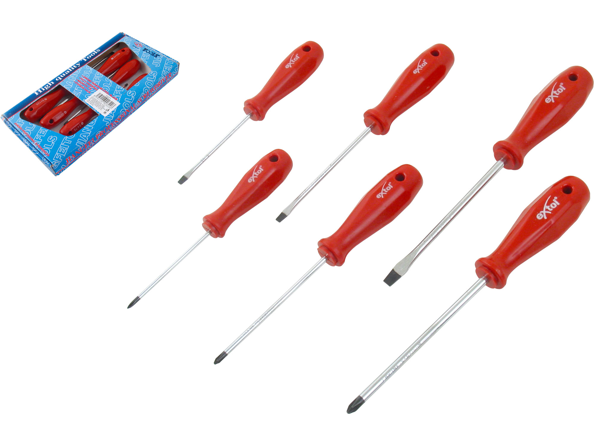 ZRUŠENO! Nahrazeno výrobkem 53041, šroubováky ERGO, sada 5 ks