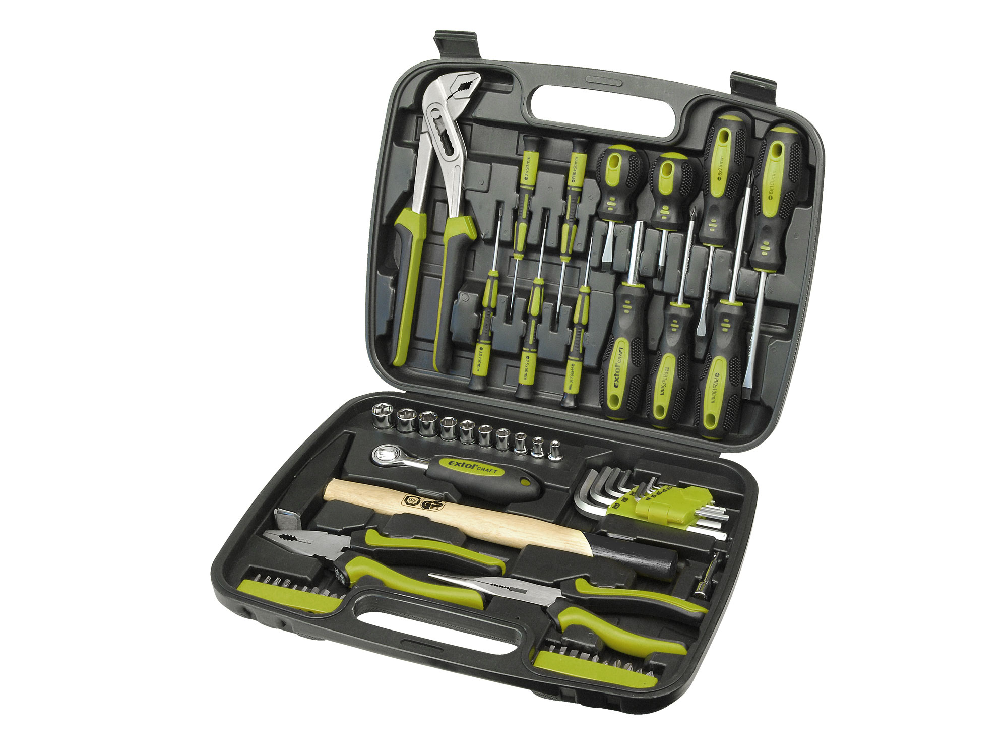 ZRUŠENO! Nahrazeno výrobkem 6599, sada nářadí 57ks, 1/4'