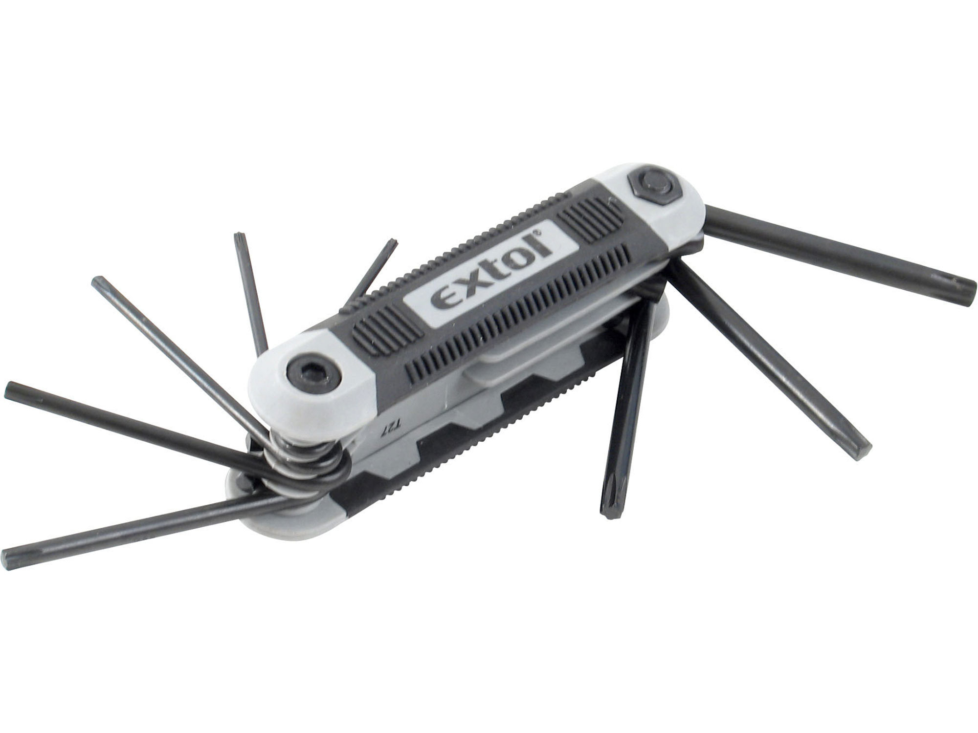 ZRUŠENO! Nahrazeno výrobkem 66016, klíče TORX, sada 8ks, C.V., T 9-10-15-20-25-27-30-40, CrV