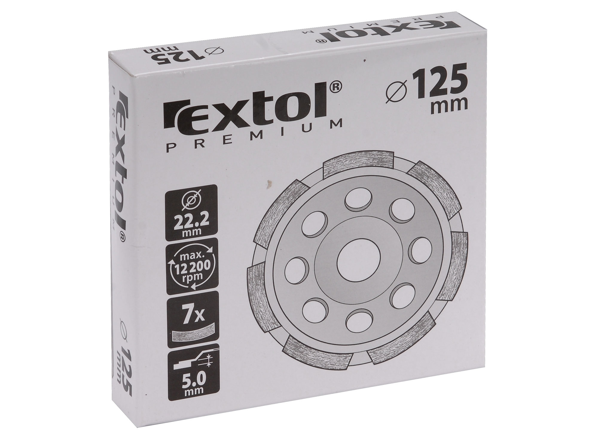 ZRUŠENO! Nahrazeno výrobkem 8703111. Kotouč diamantový brusný jednořadý, 115x22,2mm