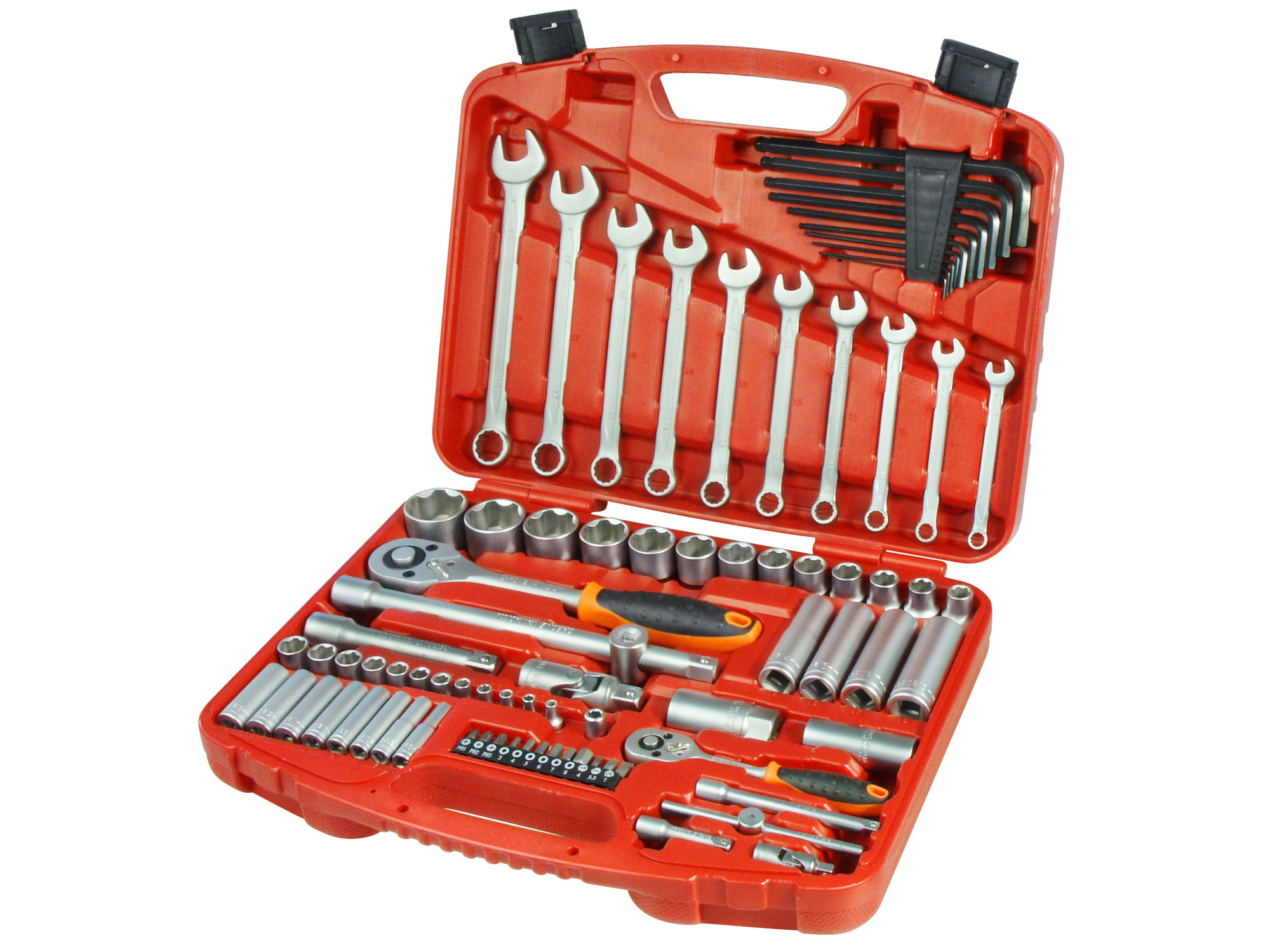 ZRUŠENO! Nahrazeno výrobkem 8818325, hlavice zástrčné, sada 64ks, CrV, , 1/2', CrV