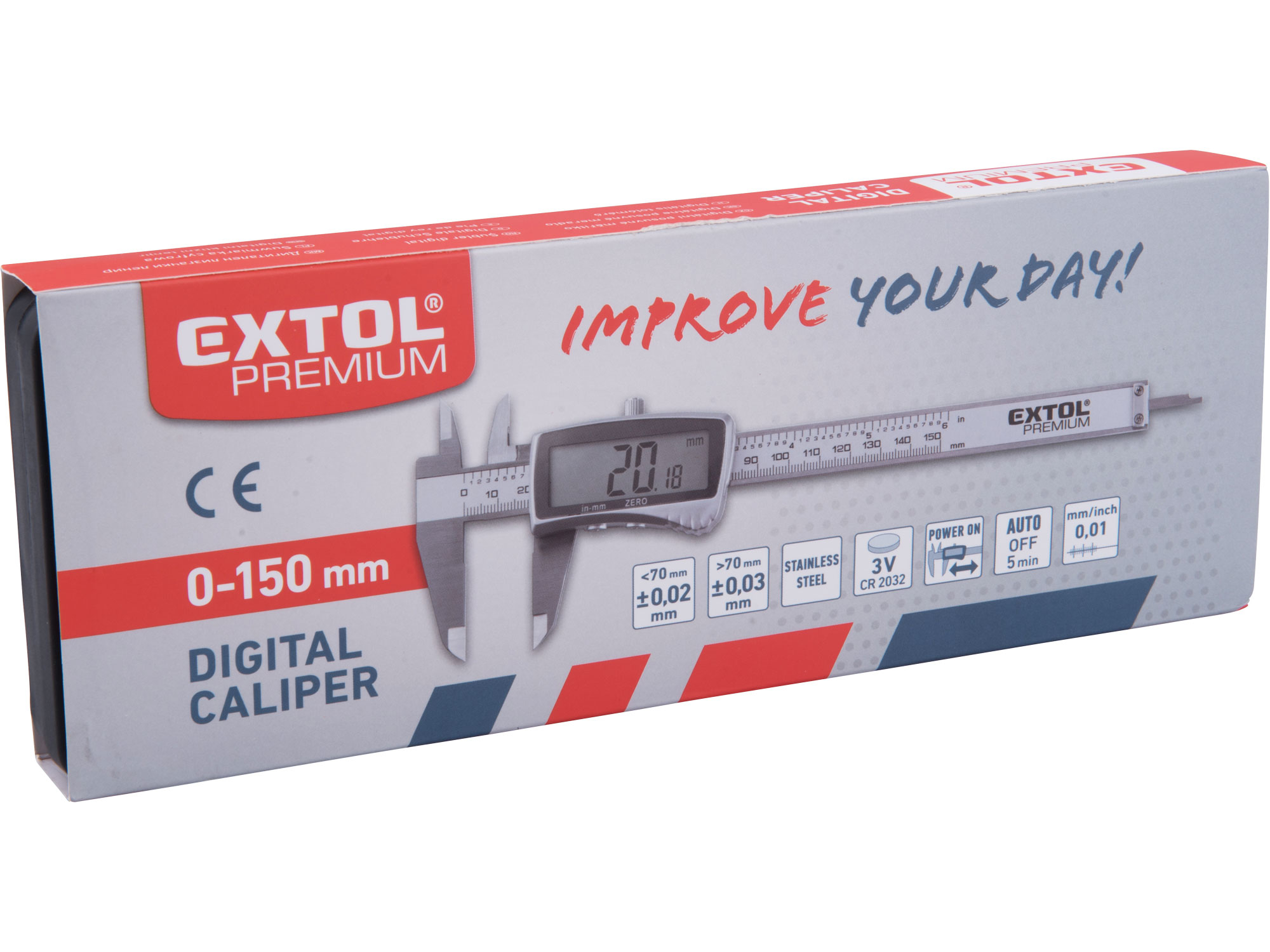 ZRUŠENO! Nahrazeno výrobkem 8825221, měřítko posuvné digitální nerez, 0-150mm