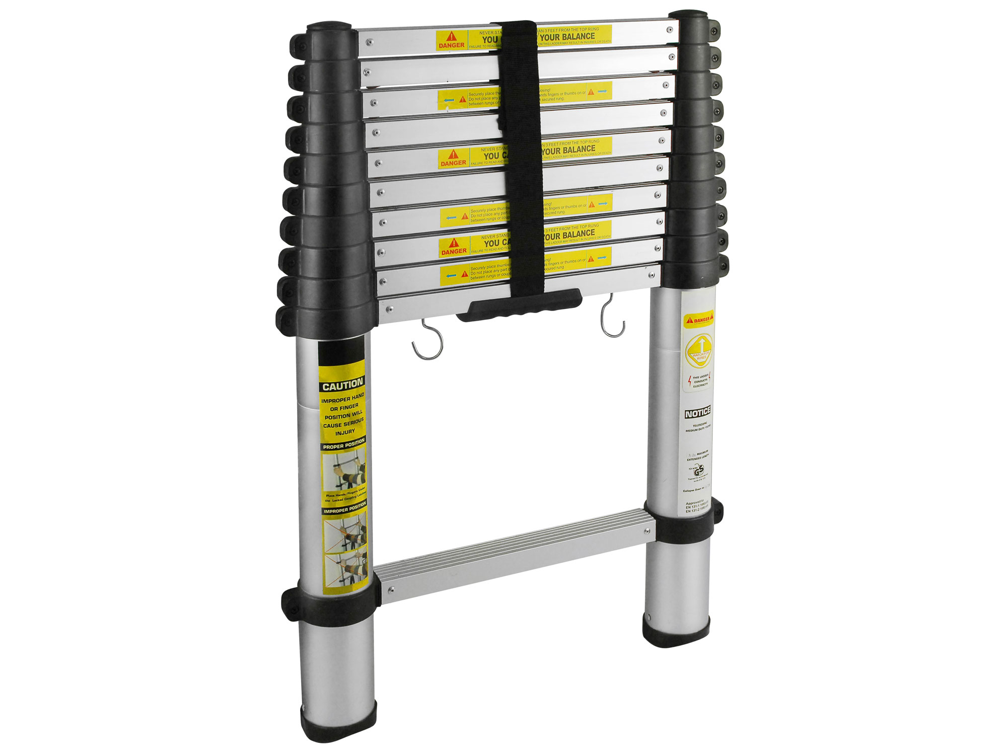 ZRUŠENO! Nahrazeno výrobkem 8849006, žebřík teleskopický, 3,8m