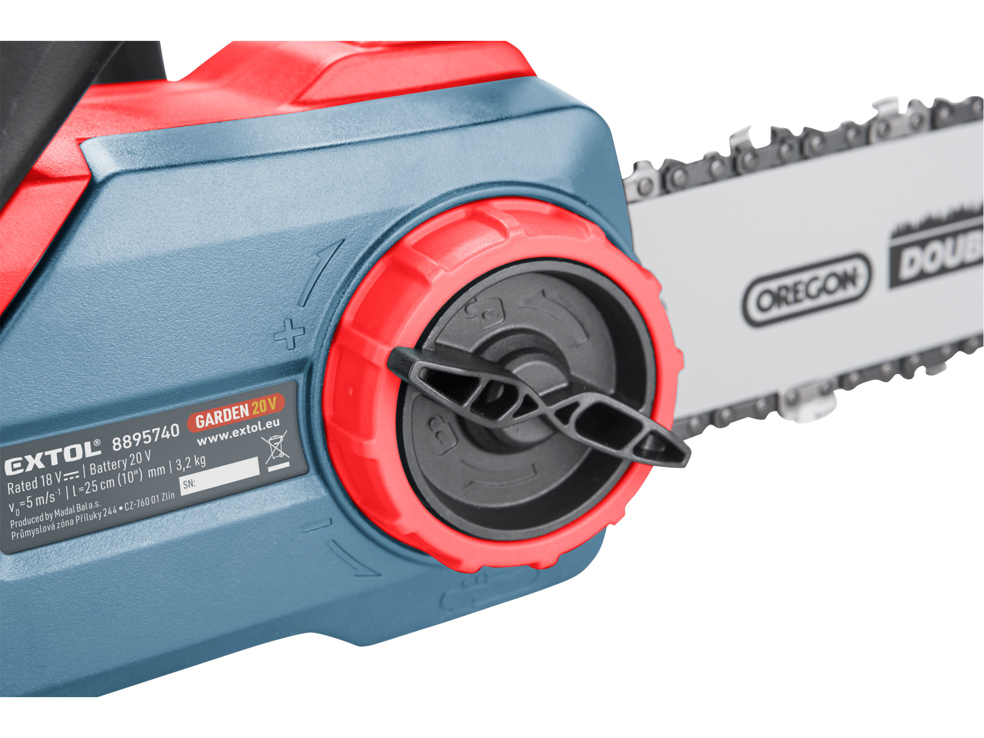 ZRUŠENO! Nahrazeno výrobkem 8891920 pila řetězová aku, 30cm, GARDEN20V, 20V Li-ion, 2000mAh