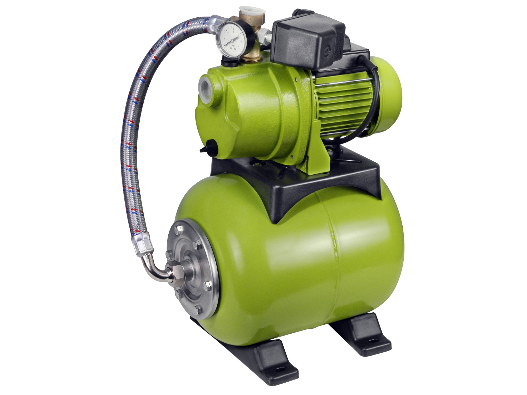 ZRUŠENO! Nahrazeno výrobkem 8895095, čerpadlo el. proudové s tlak. nádobou, 1200W, 3800l/h, 20l, 3bar