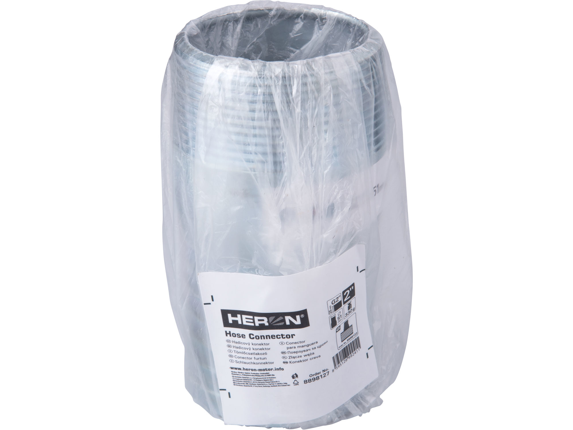 ZRUŠENO! Nahrazeno výrobkem 8898125, konektor pro hadici, 2', G 2', pozinkovaná ocel