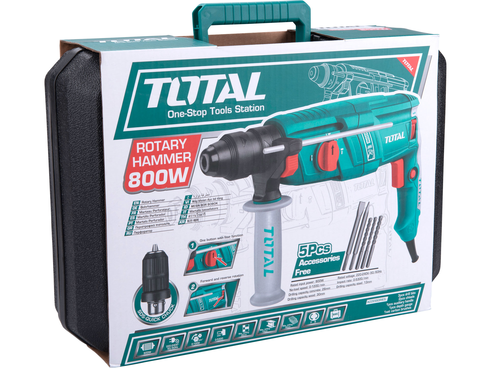 ZRUŠENO! Nahrazeno výrobkem TH308268-2, kladivo vrtací, SDS plus, 2,5J